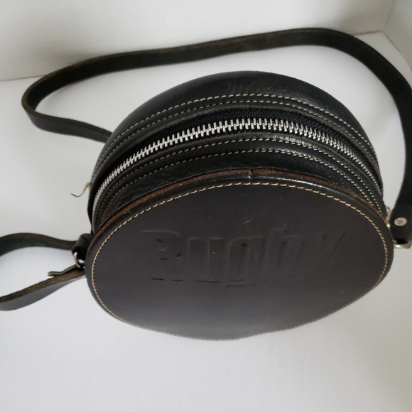 Vintage Rugby round crossbody bag - Picture 1 of 8